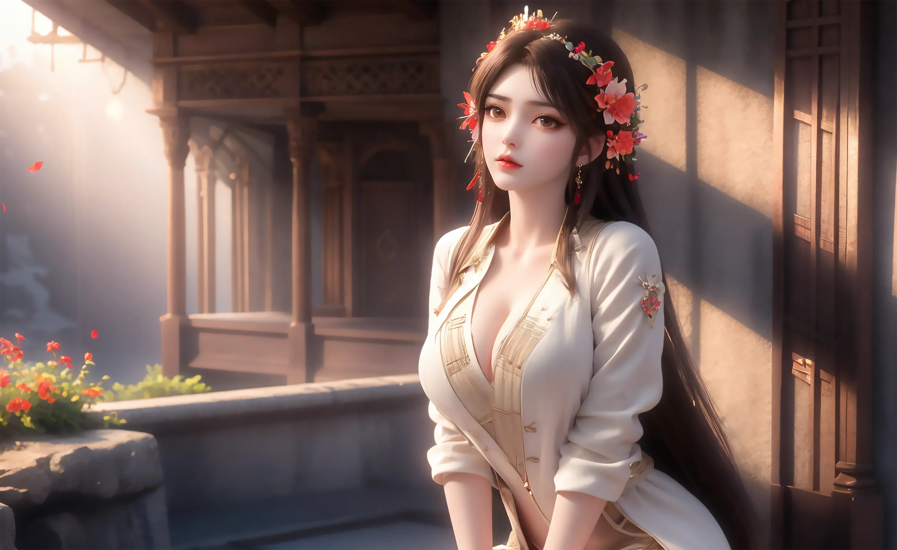 《完美世界》火灵儿高清图片 适配手机壁纸、屏保、锁屏 国漫火灵儿角色形象图_82