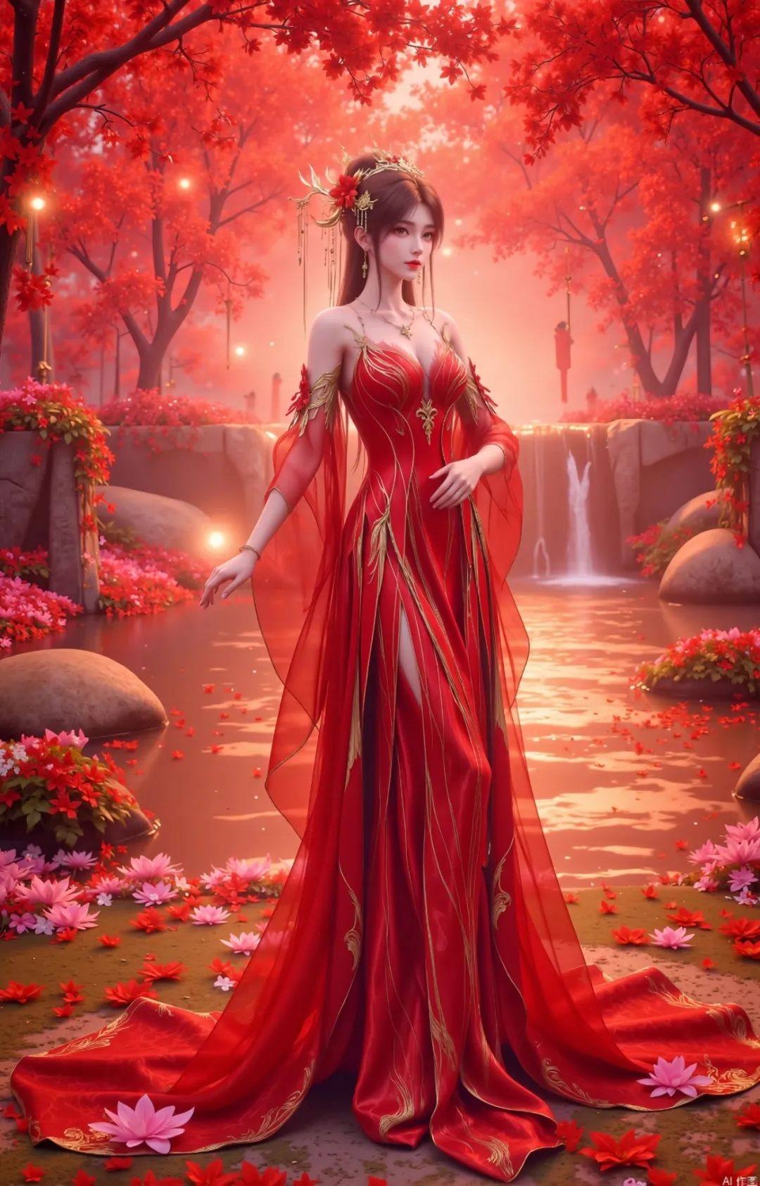 《完美世界》火灵儿高清图片 适配手机壁纸、屏保、锁屏 国漫火灵儿角色形象图_79