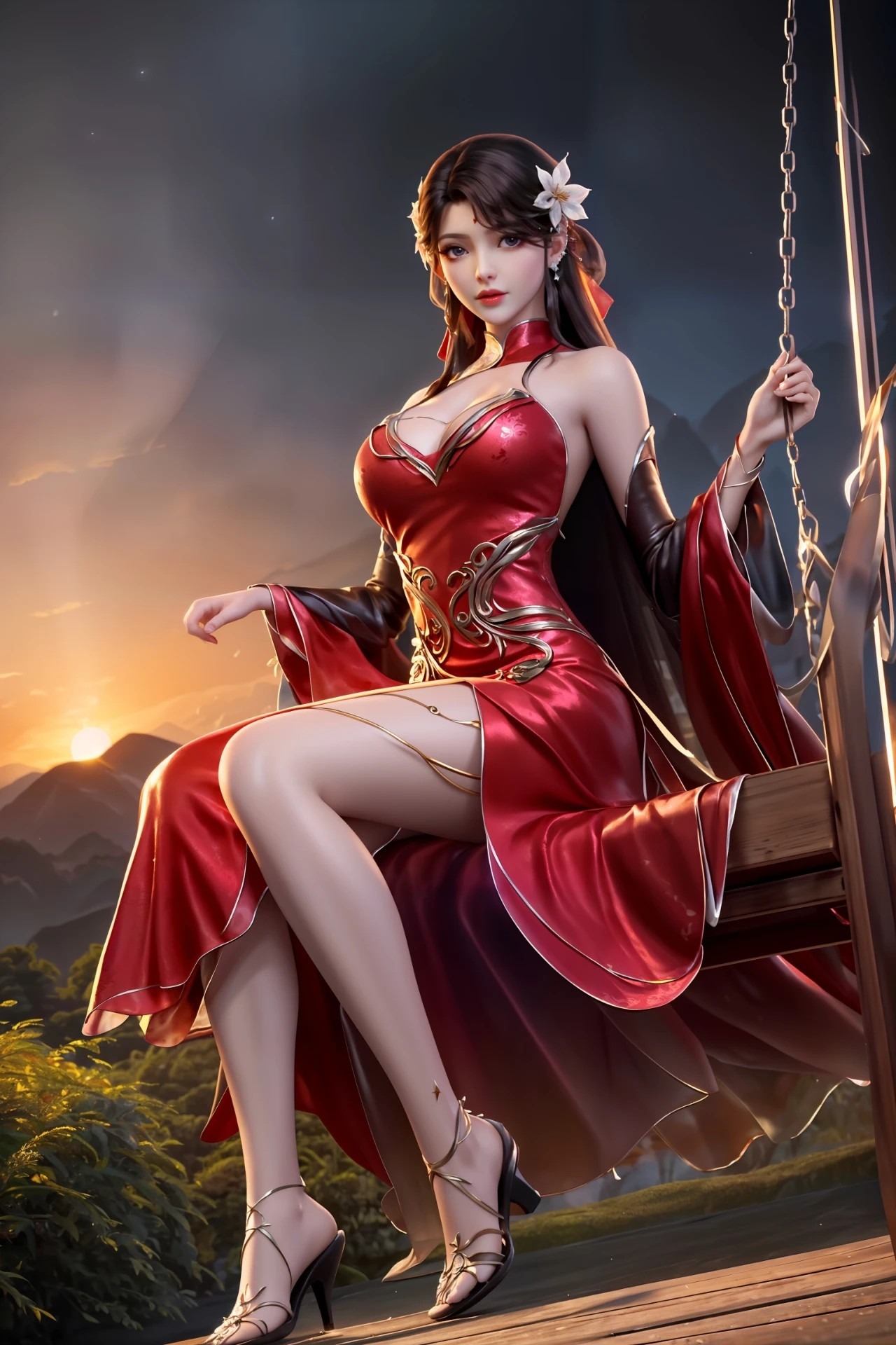 《完美世界》火灵儿高清图片 适配手机壁纸、屏保、锁屏 国漫火灵儿角色形象图_77