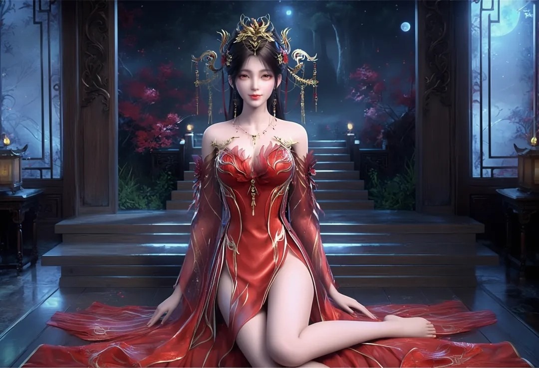 《完美世界》火灵儿高清图片 适配手机壁纸、屏保、锁屏 国漫火灵儿角色形象图_70