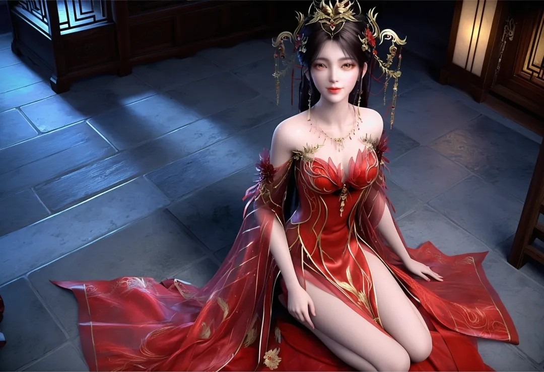 《完美世界》火灵儿高清图片 适配手机壁纸、屏保、锁屏 国漫火灵儿角色形象图_69