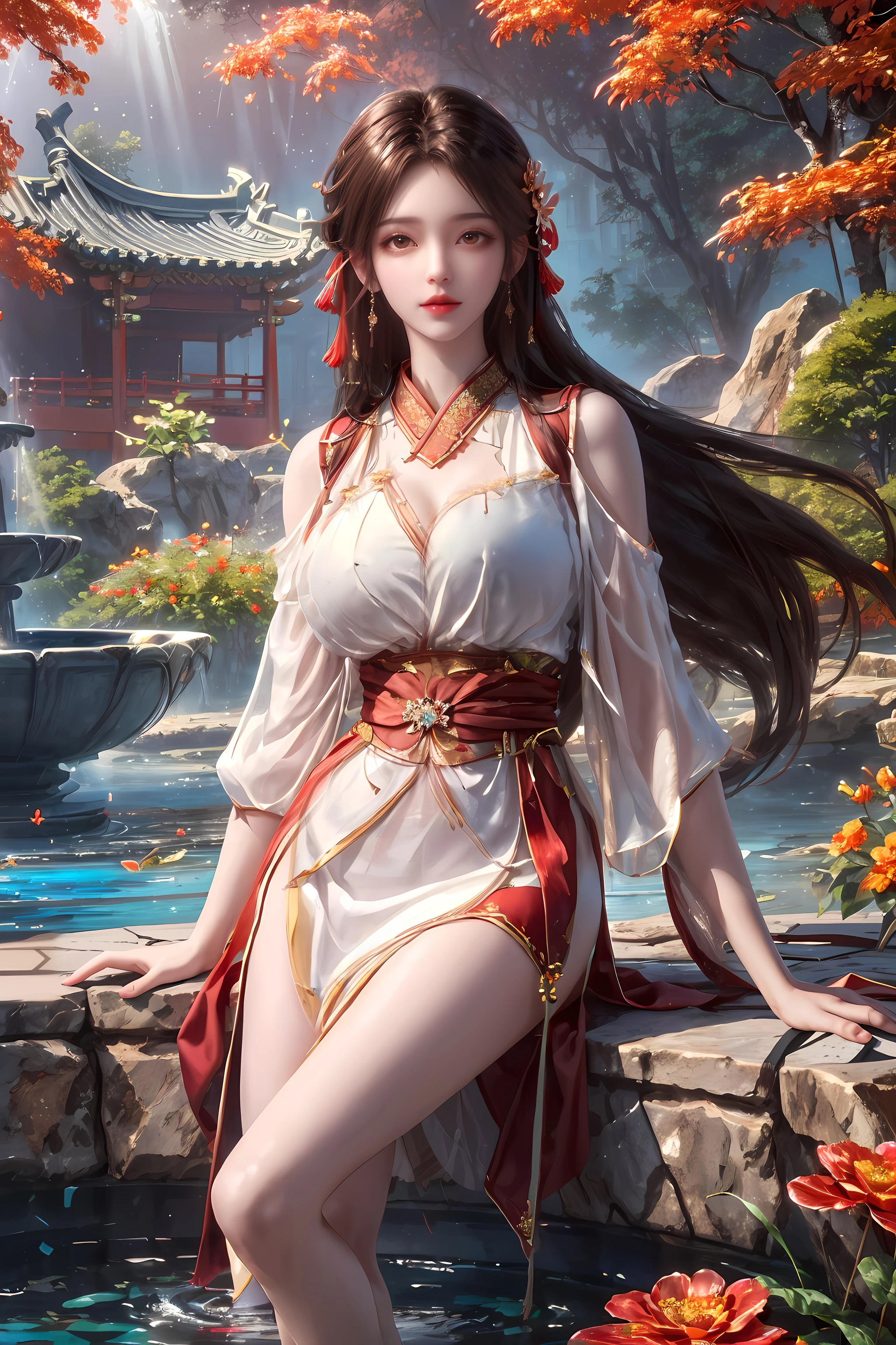 《完美世界》火灵儿高清图片 适配手机壁纸、屏保、锁屏 国漫火灵儿角色形象图_65