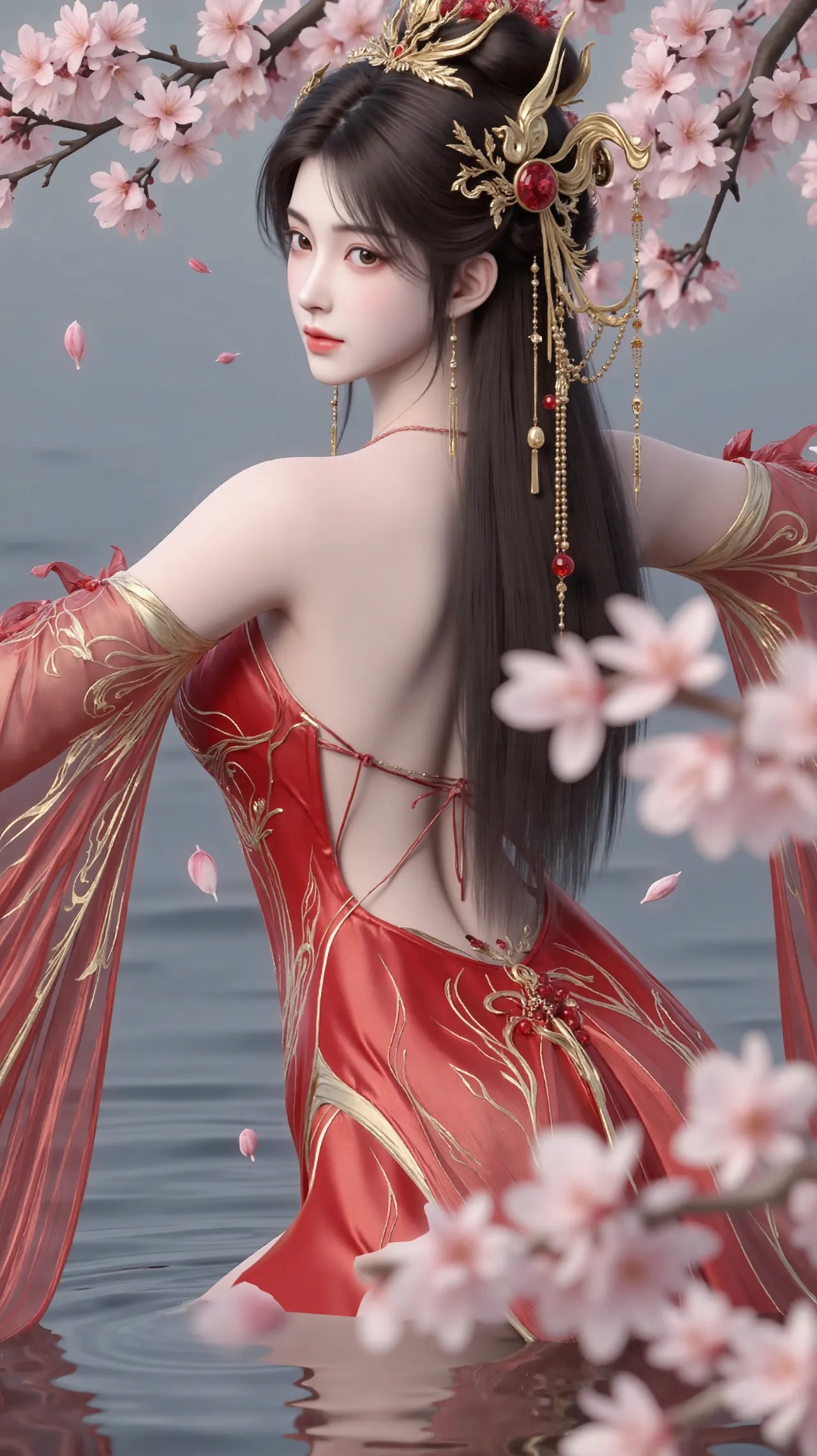 《完美世界》火灵儿高清图片 适配手机壁纸、屏保、锁屏 国漫火灵儿角色形象图_61