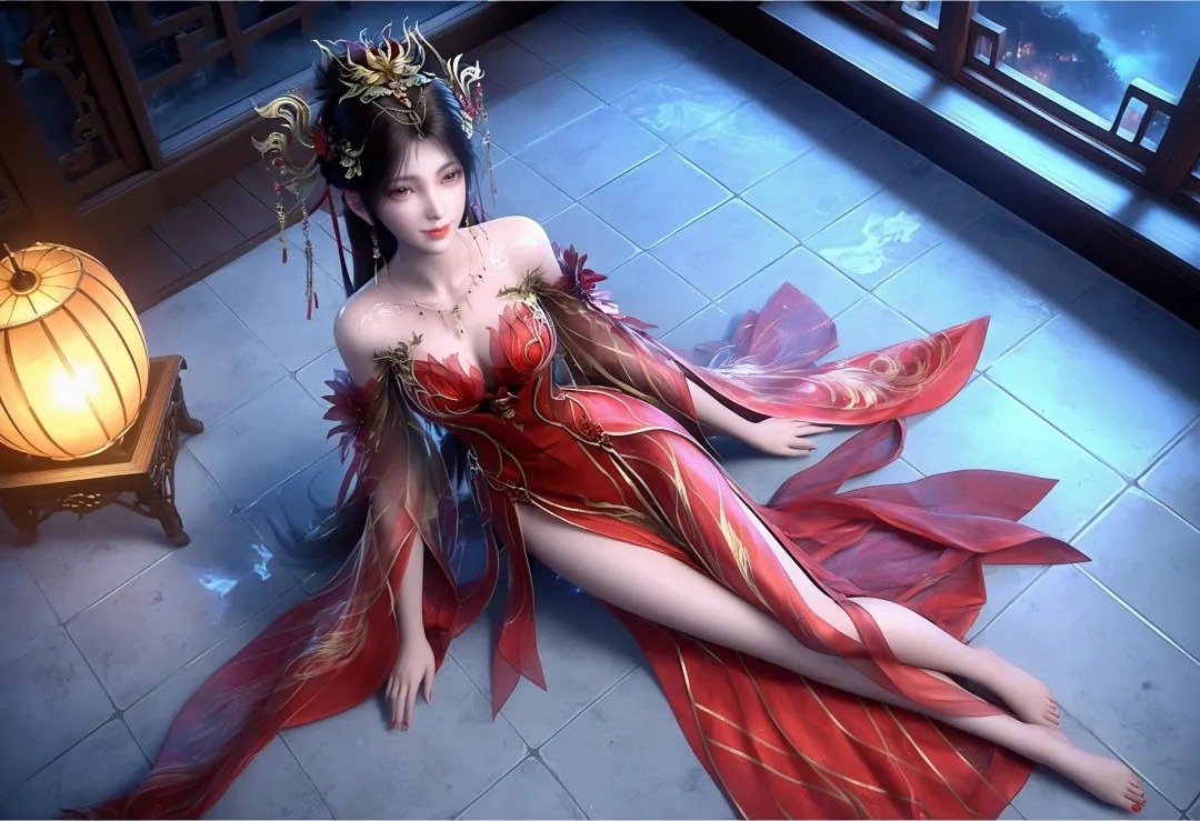 《完美世界》火灵儿高清图片 适配手机壁纸、屏保、锁屏 国漫火灵儿角色形象图_52