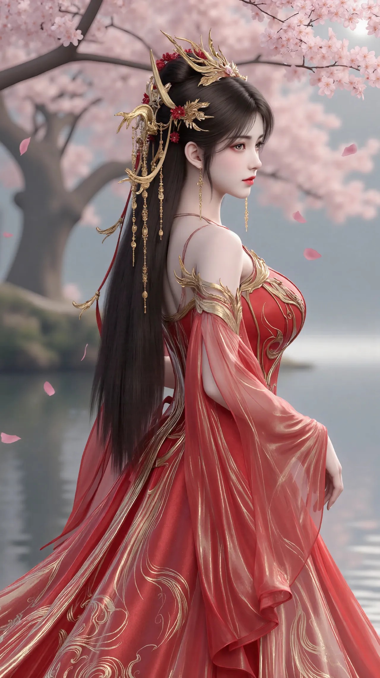 《完美世界》火灵儿高清图片 适配手机壁纸、屏保、锁屏 国漫火灵儿角色形象图_44