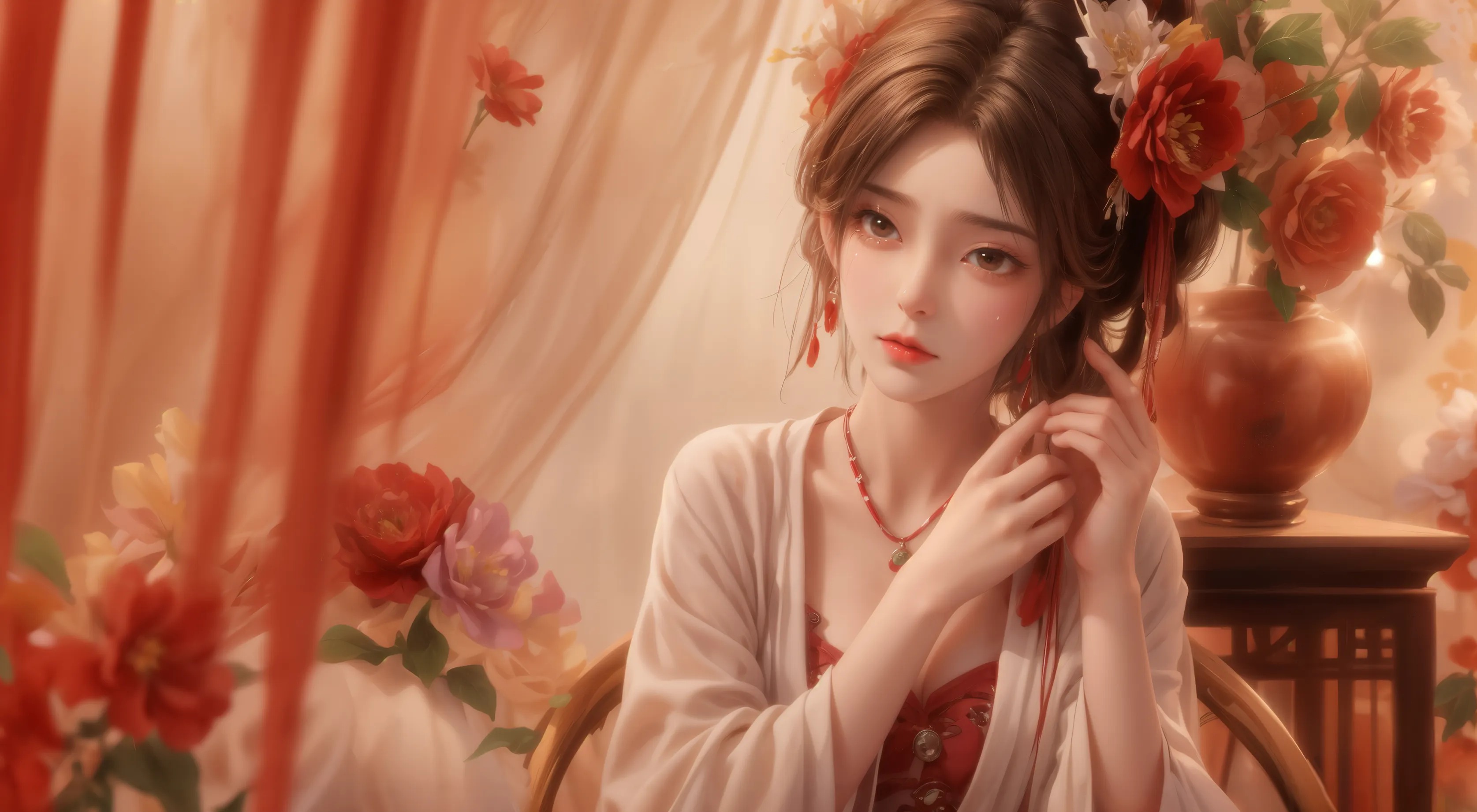 《完美世界》火灵儿高清图片 适配手机壁纸、屏保、锁屏 国漫火灵儿角色形象图_40