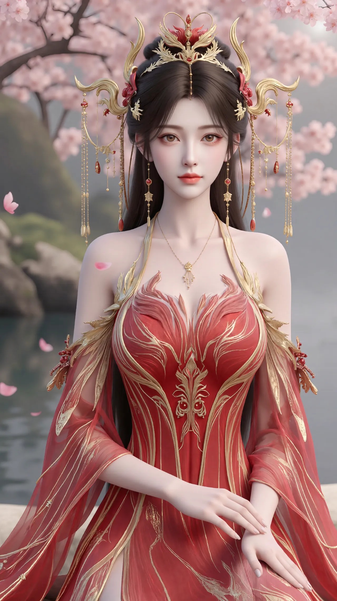 《完美世界》火灵儿高清图片 适配手机壁纸、屏保、锁屏 国漫火灵儿角色形象图_38