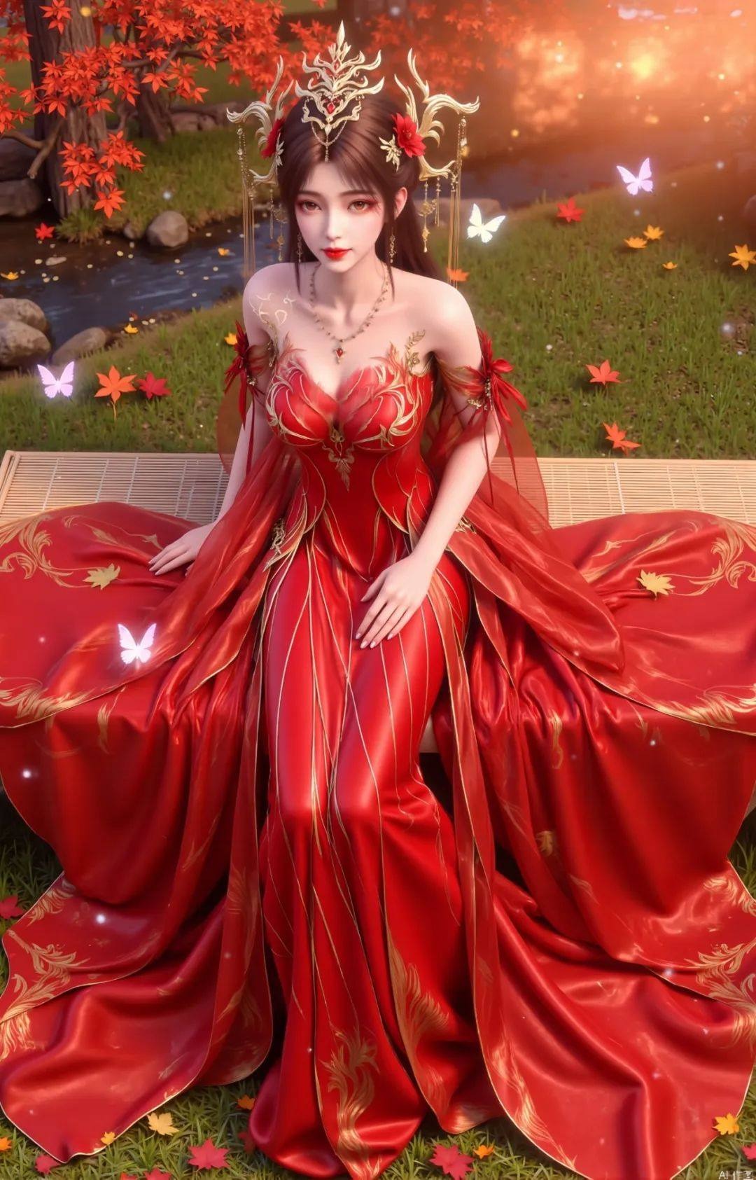 《完美世界》火灵儿高清图片 适配手机壁纸、屏保、锁屏 国漫火灵儿角色形象图_35