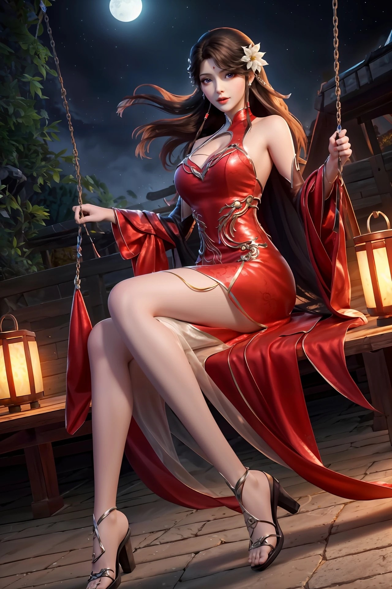 《完美世界》火灵儿高清图片 适配手机壁纸、屏保、锁屏 国漫火灵儿角色形象图_22