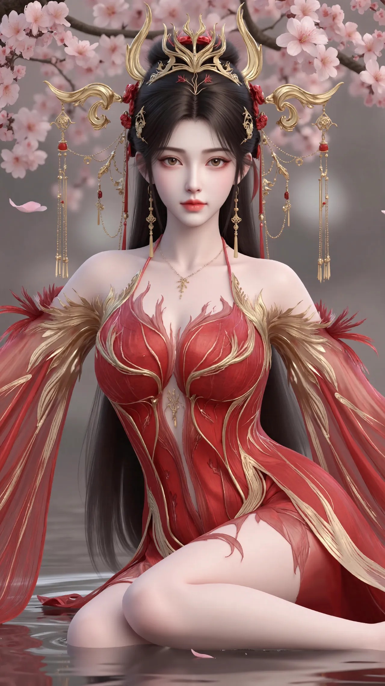 《完美世界》火灵儿高清图片 适配手机壁纸、屏保、锁屏 国漫火灵儿角色形象图_19