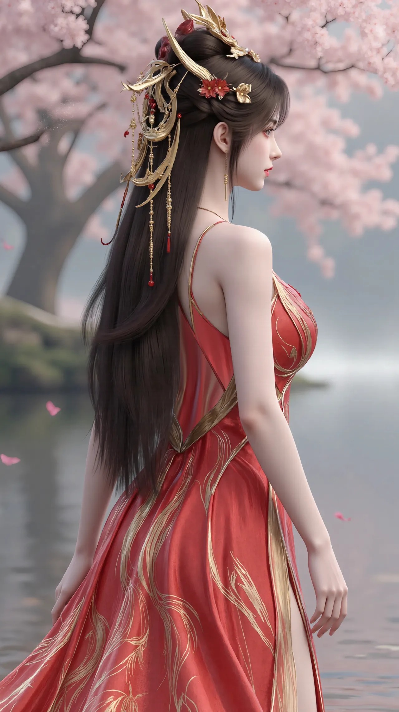 《完美世界》火灵儿高清图片 适配手机壁纸、屏保、锁屏 国漫火灵儿角色形象图_04