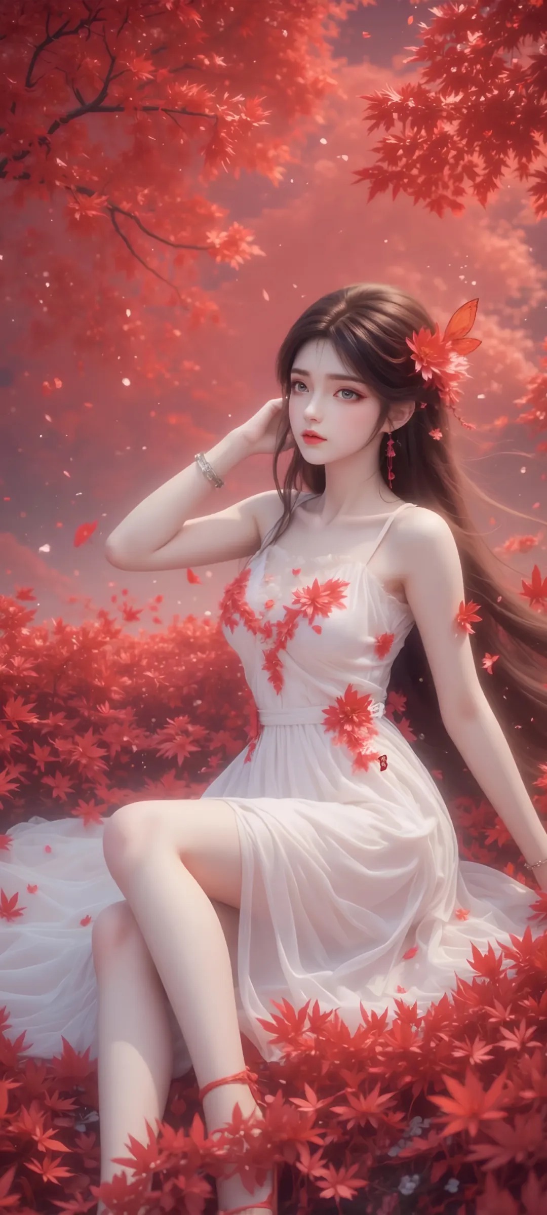 《完美世界》火灵儿高清图片 适配手机壁纸、屏保、锁屏 国漫火灵儿角色形象图_03