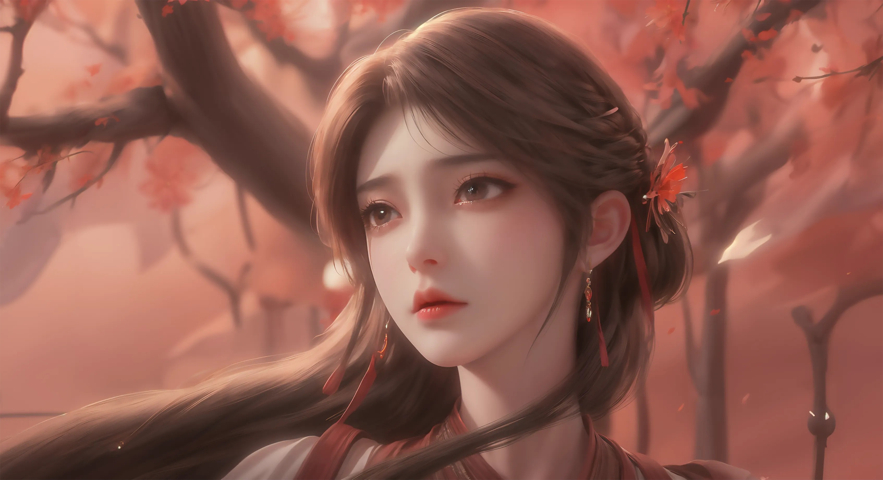 《完美世界》火灵儿高清图片 适配手机壁纸、屏保、锁屏 国漫火灵儿角色形象图_02