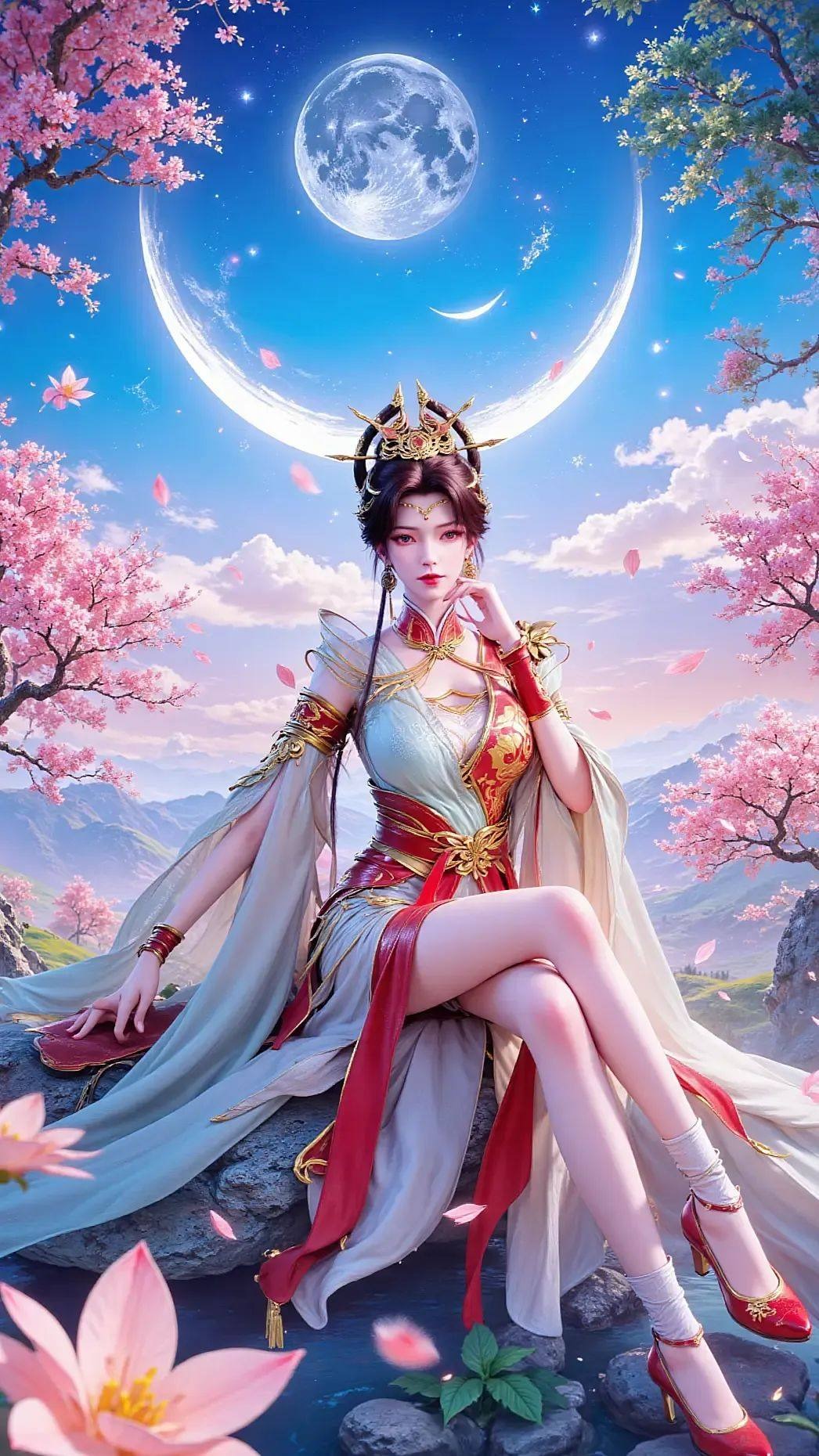 《完美世界》真仙英灵高清图片 适配手机壁纸、屏保、锁屏 国漫真仙英灵角色形象图_07