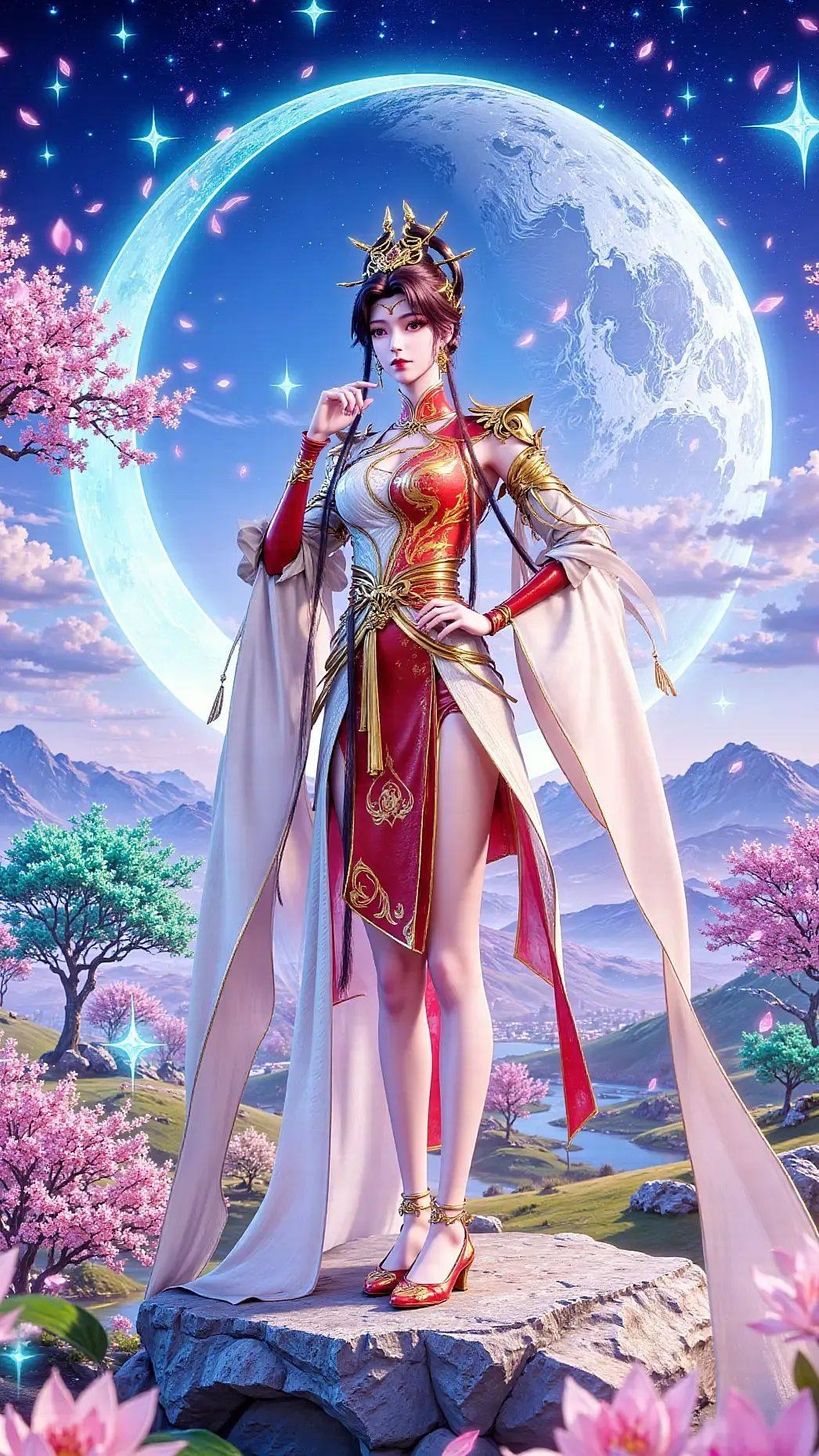 《完美世界》真仙英灵高清图片 适配手机壁纸、屏保、锁屏 国漫真仙英灵角色形象图_05