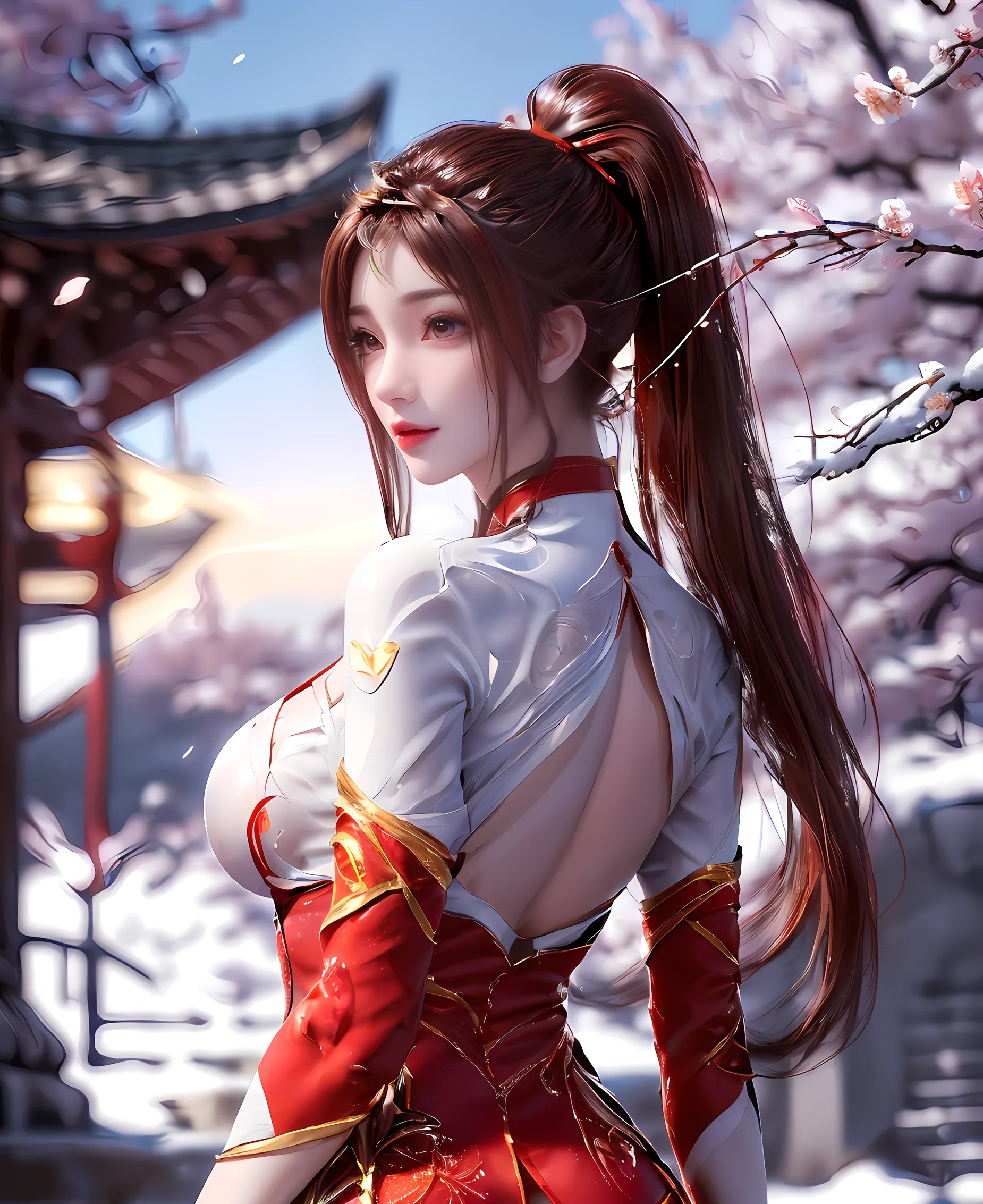 《完美世界》红凰高清图片 适配手机壁纸、屏保、锁屏 国漫红凰角色形象图_07