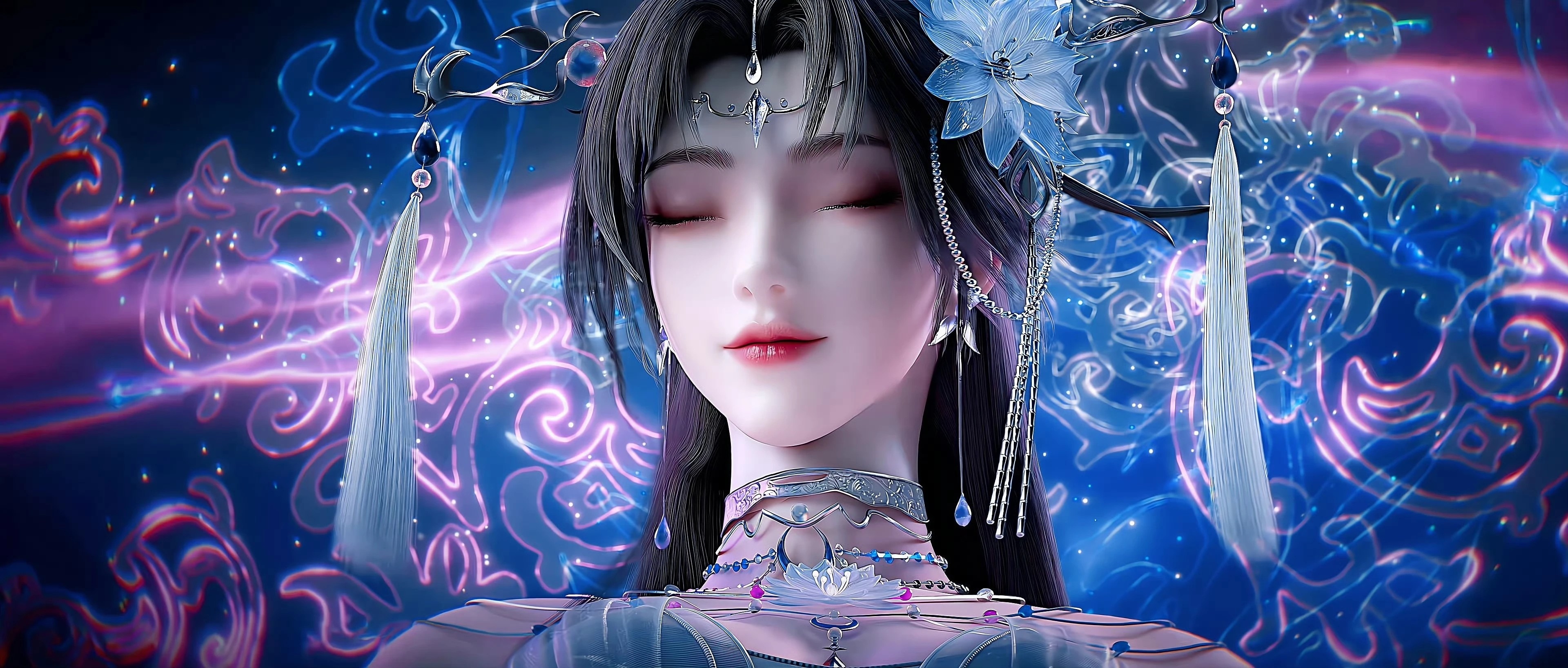 《完美世界》邀月公主高清图片 适配手机壁纸、屏保、锁屏 国漫邀月公主角色形象图_10