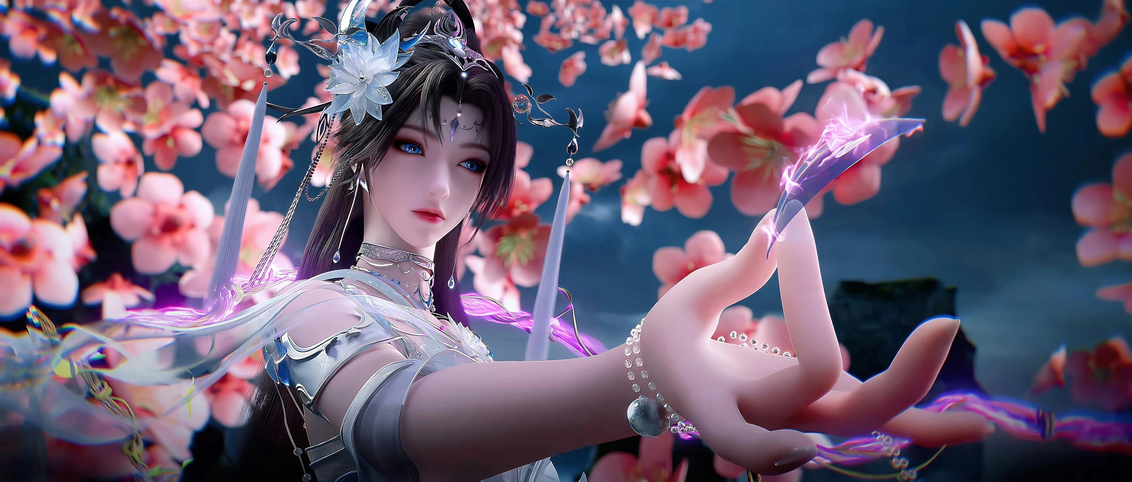 《完美世界》邀月公主高清图片 适配手机壁纸、屏保、锁屏 国漫邀月公主角色形象图_09