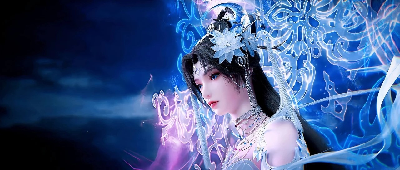 《完美世界》邀月公主高清图片 适配手机壁纸、屏保、锁屏 国漫邀月公主角色形象图_08