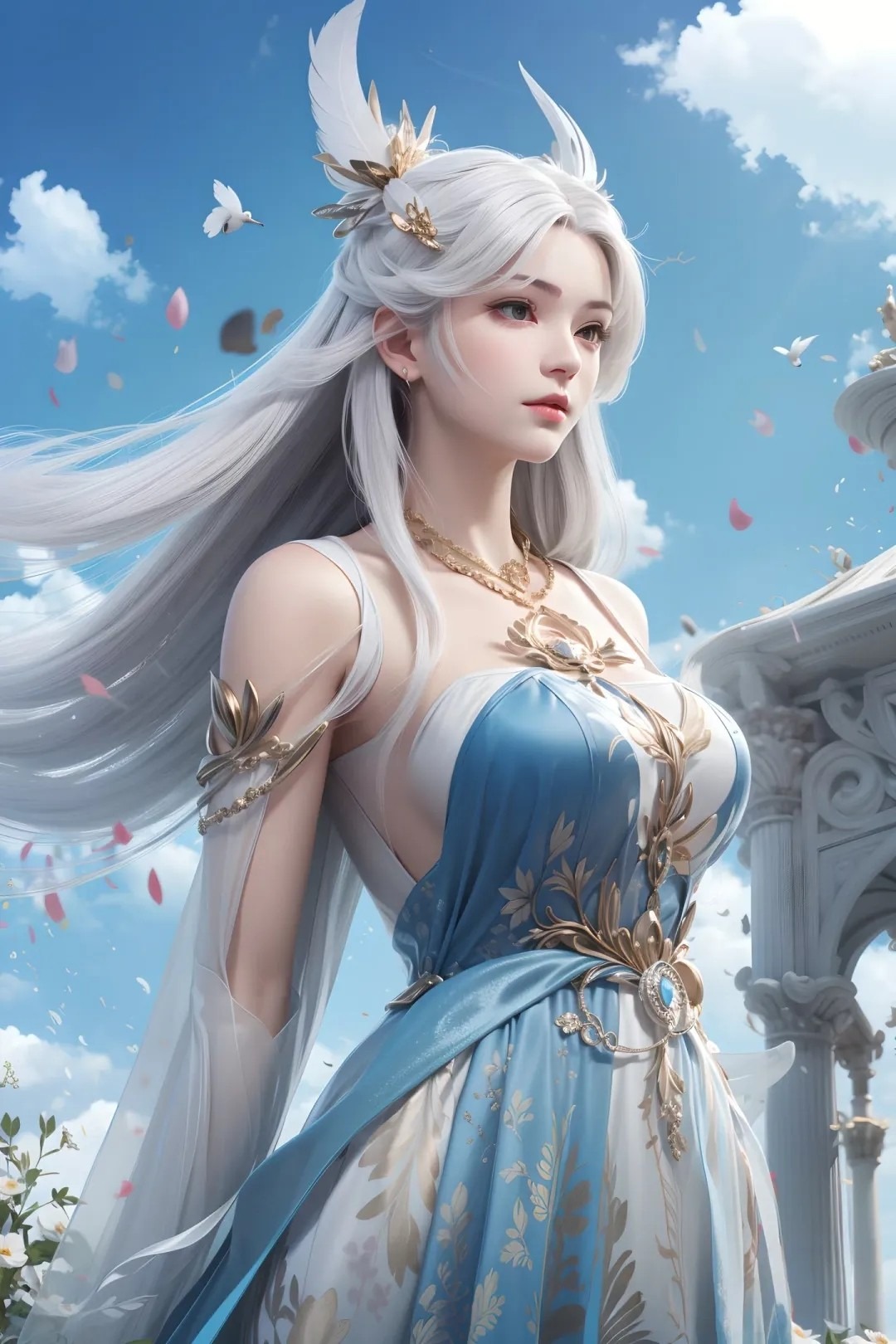 《完美世界》雪琳高清图片 适配手机壁纸、屏保、锁屏 国漫雪琳角色形象图_06