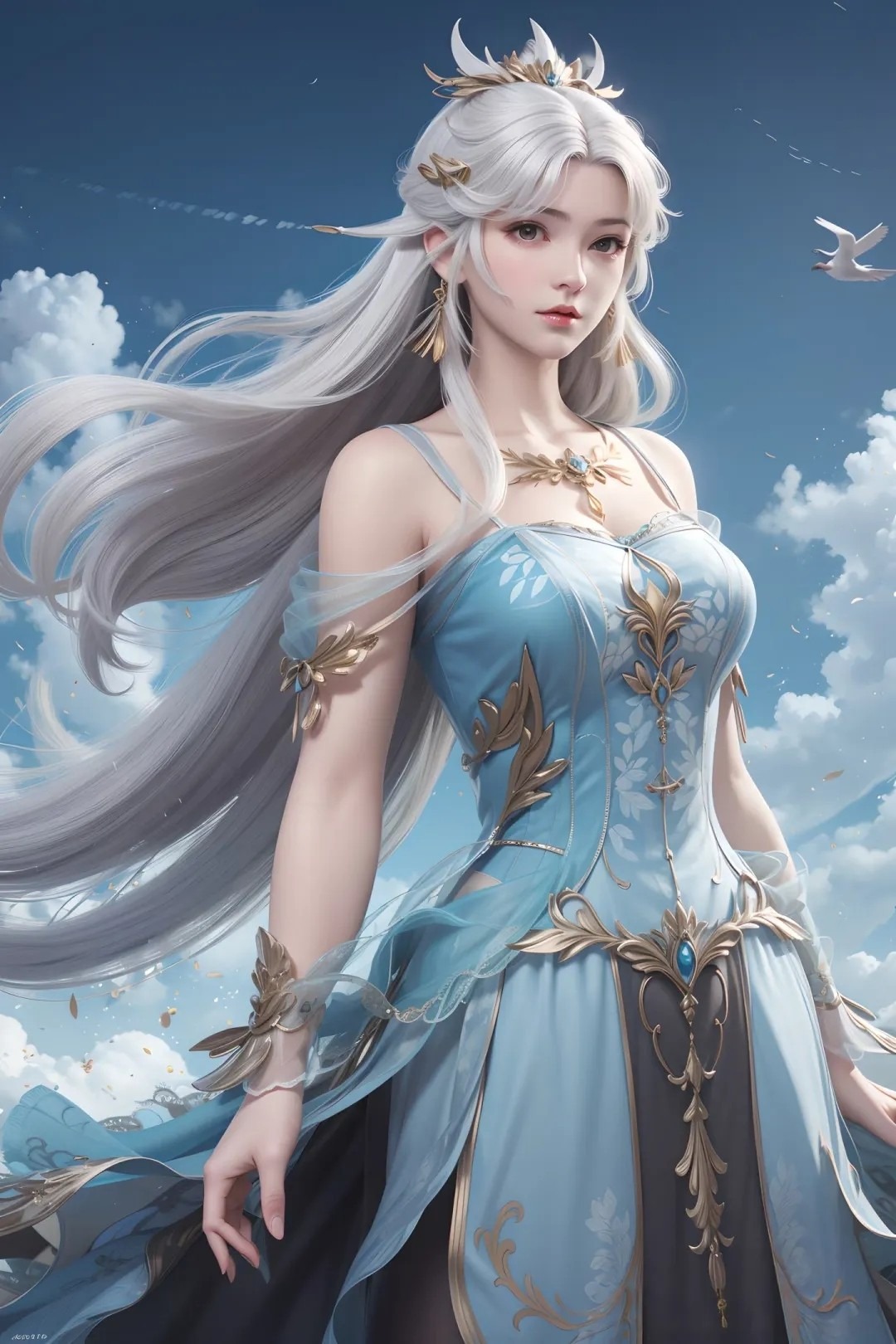 《完美世界》雪琳高清图片 适配手机壁纸、屏保、锁屏 国漫雪琳角色形象图_02