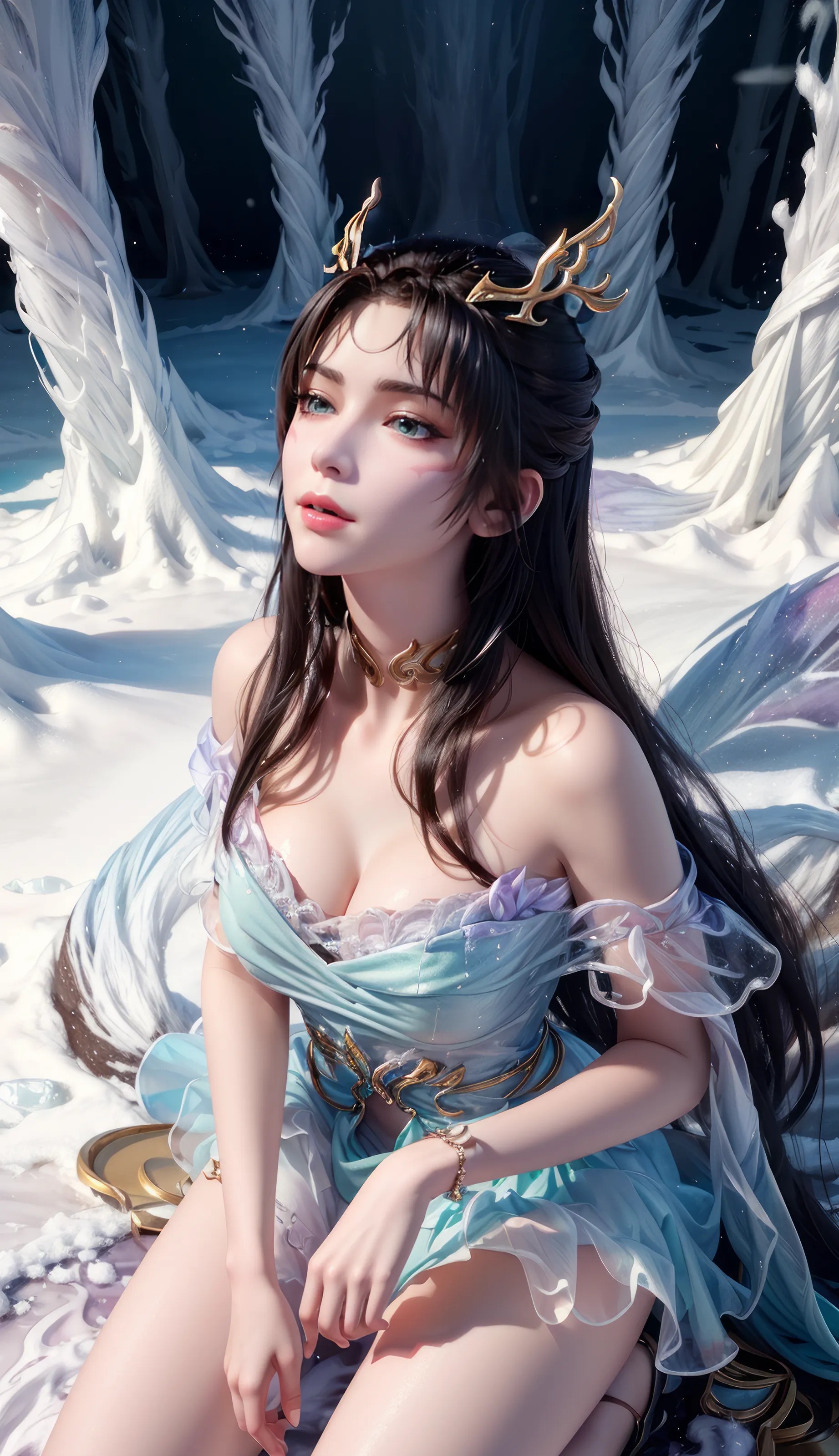 《完美世界》魔女高清图片 适配手机壁纸、屏保、锁屏 国漫魔女角色形象图_48