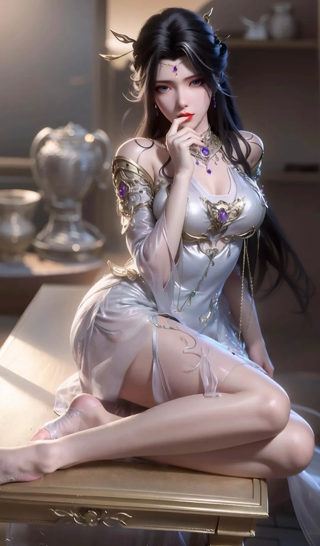 《完美世界》魔女高清图片 适配手机壁纸、屏保、锁屏 国漫魔女角色形象图_49