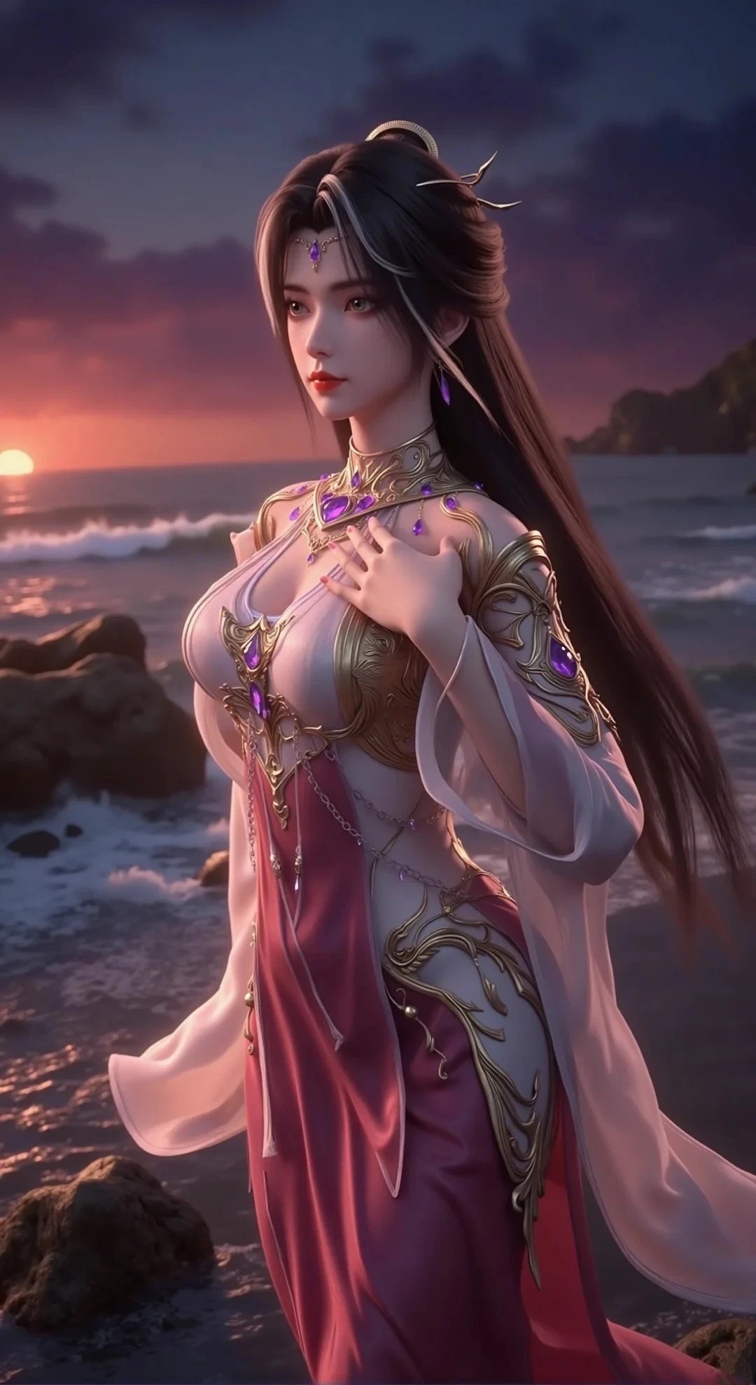 《完美世界》魔女高清图片 适配手机壁纸、屏保、锁屏 国漫魔女角色形象图_41