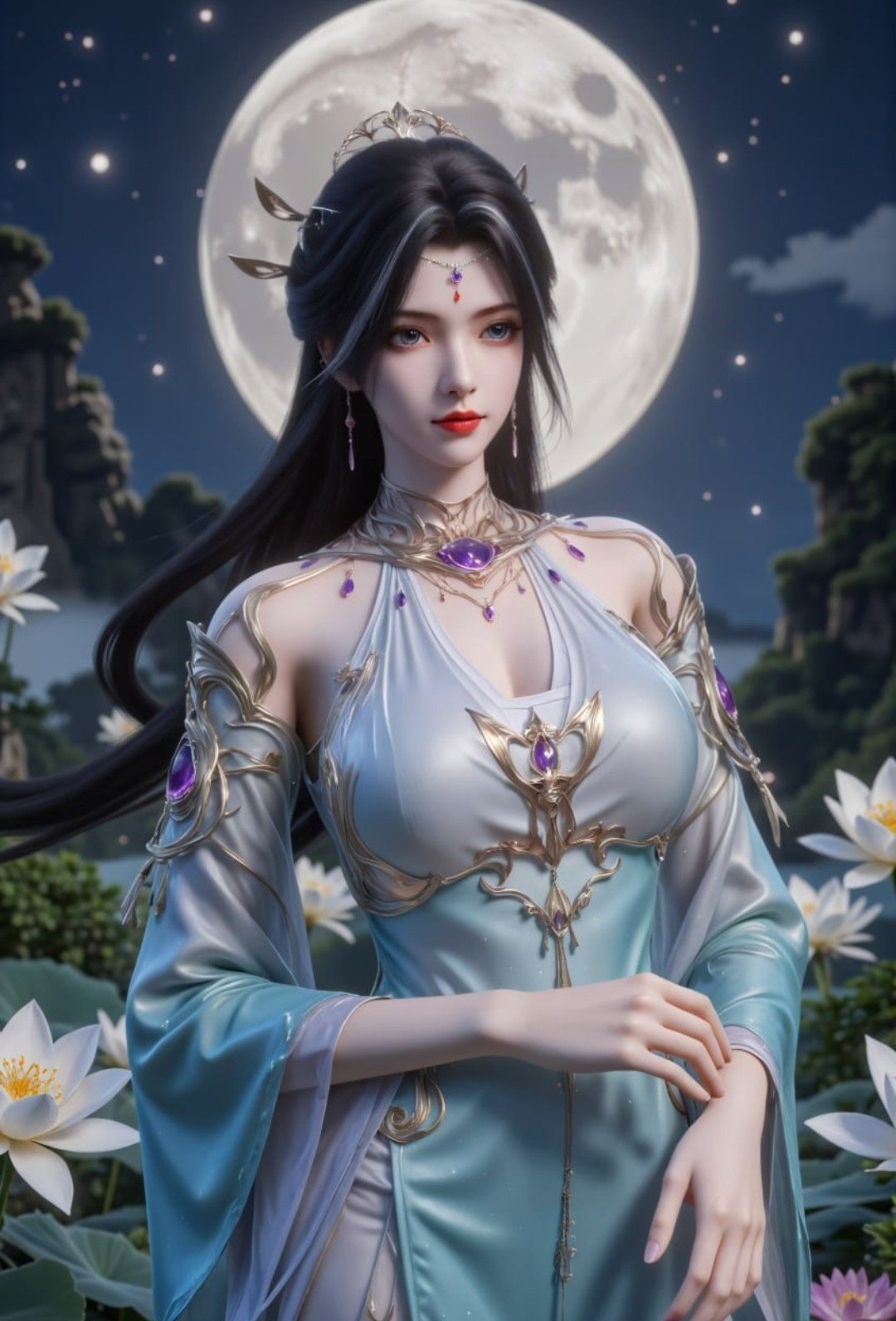 《完美世界》魔女高清图片 适配手机壁纸、屏保、锁屏 国漫魔女角色形象图_10