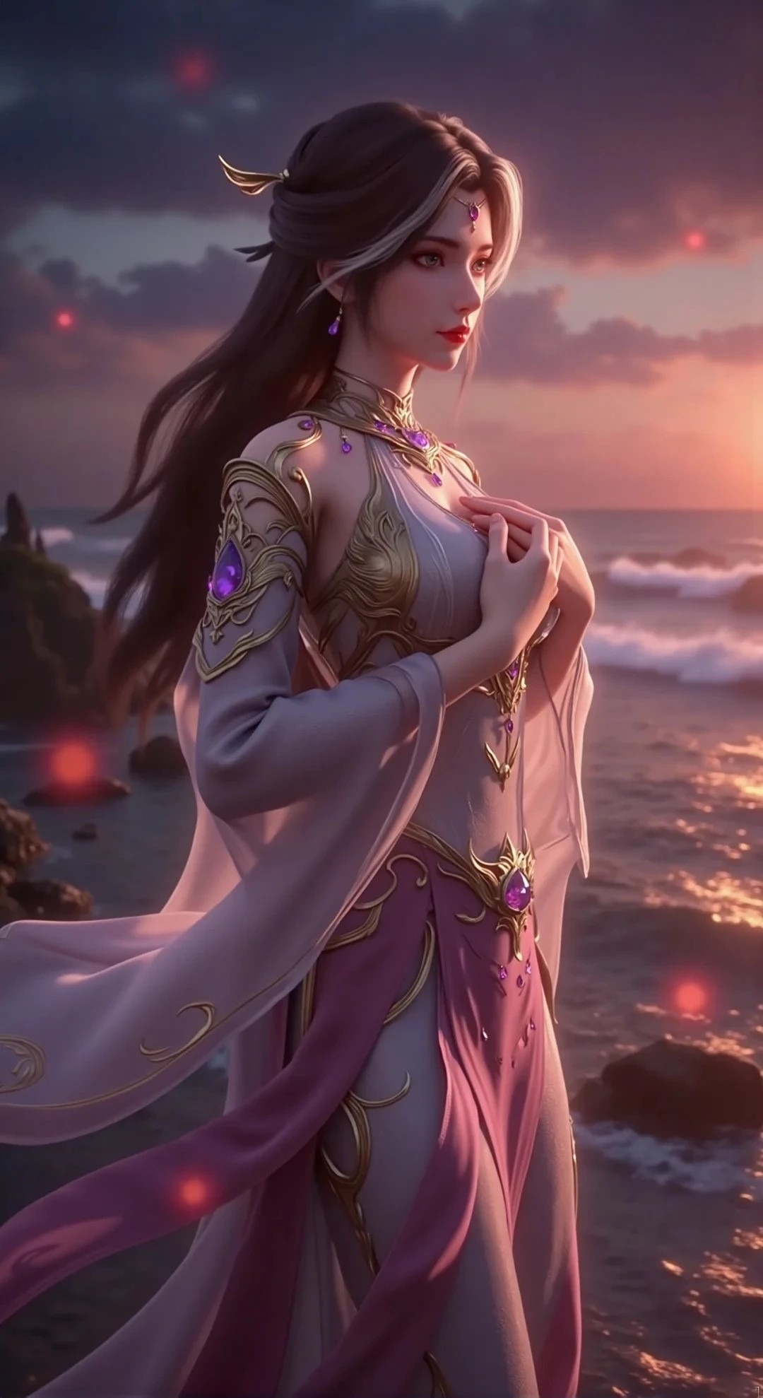 《完美世界》魔女高清图片 适配手机壁纸、屏保、锁屏 国漫魔女角色形象图_08