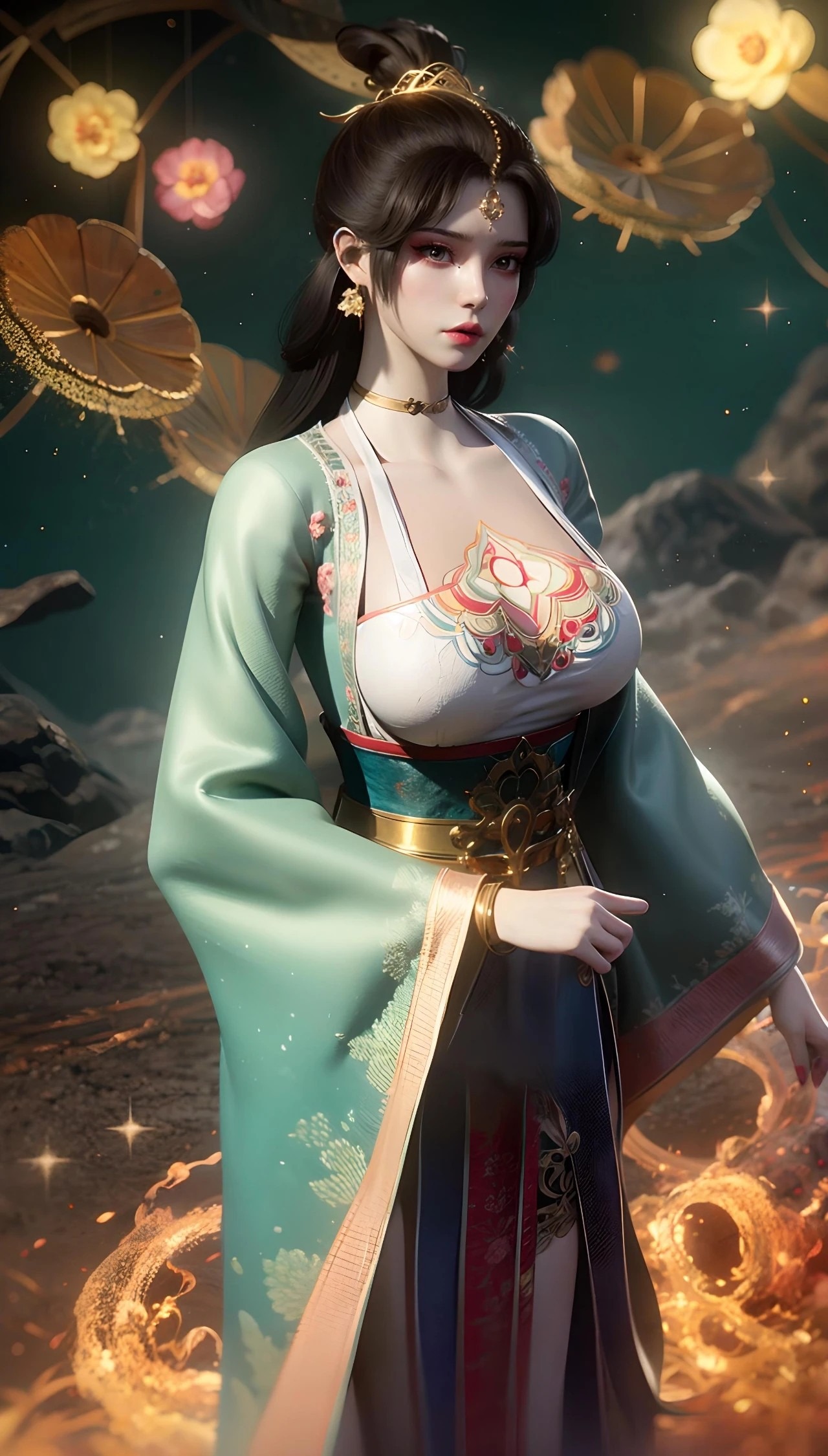 《仙逆》墨云妃角色高清图片 手机壁纸屏保锁屏 国漫修真人物形象图_03