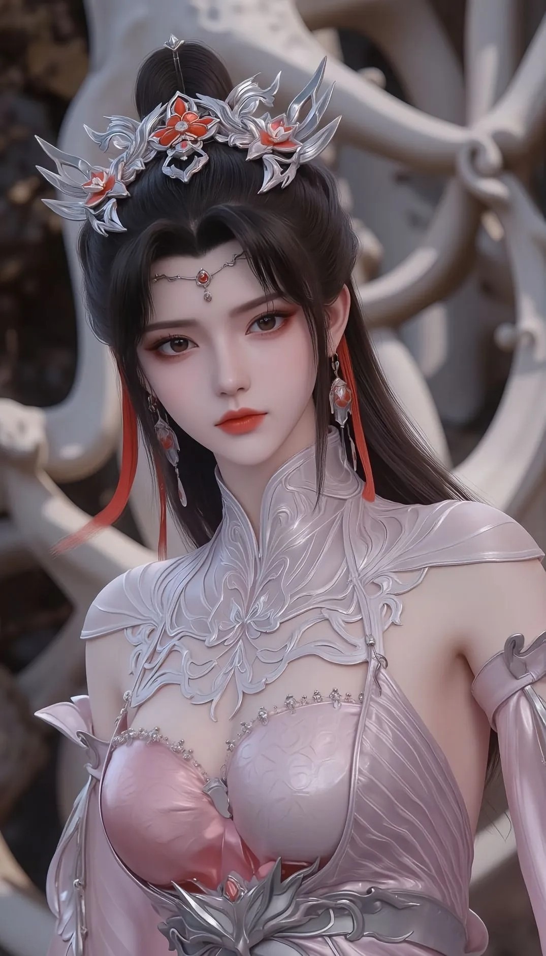 《仙逆》柳眉角色高清图片 手机壁纸屏保锁屏 国漫修真人物形象图_07