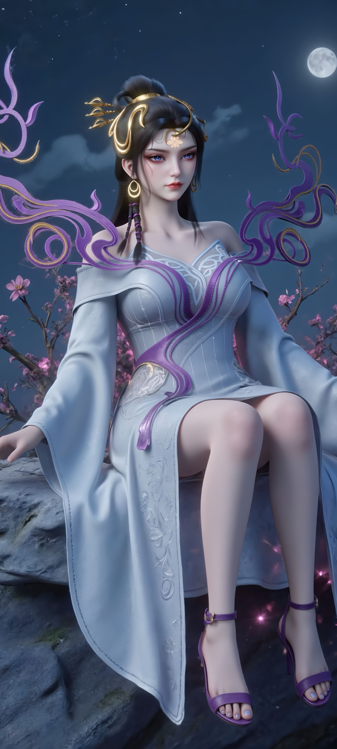 《仙逆》魅姬角色高清图片 手机壁纸屏保锁屏 国漫修真人物形象图_15