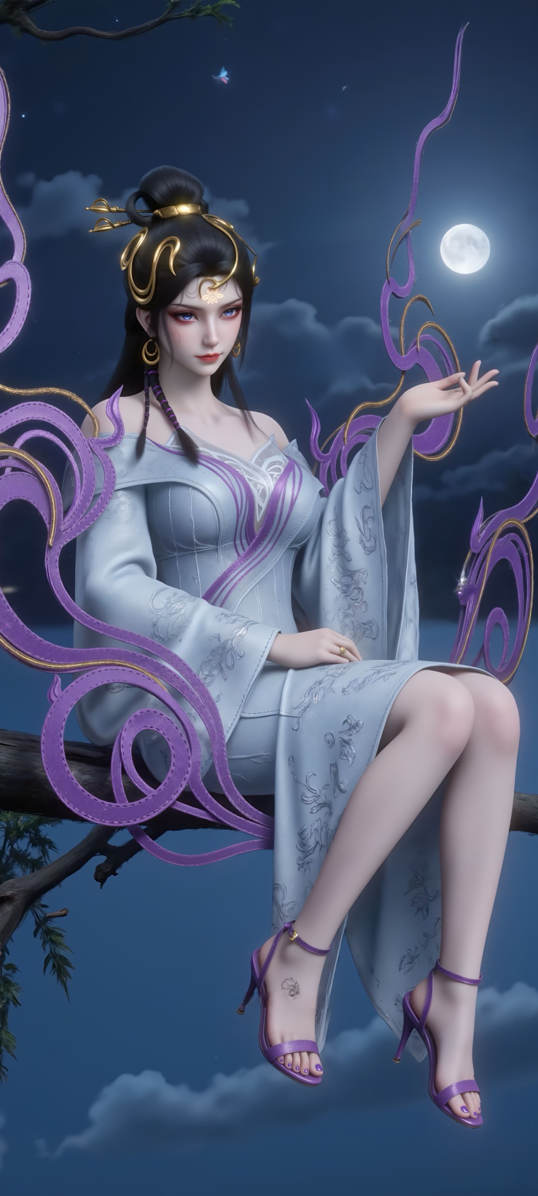 《仙逆》魅姬角色高清图片 手机壁纸屏保锁屏 国漫修真人物形象图_11