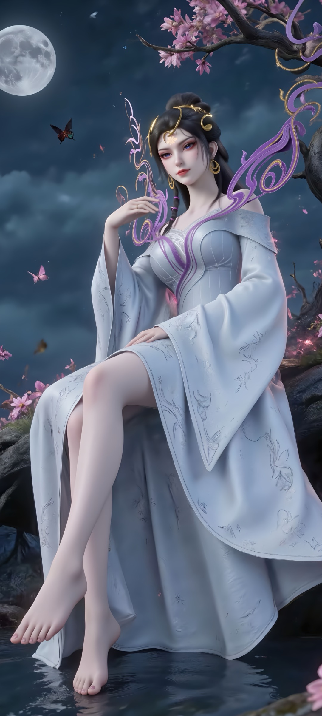 《仙逆》魅姬角色高清图片 手机壁纸屏保锁屏 国漫修真人物形象图_09