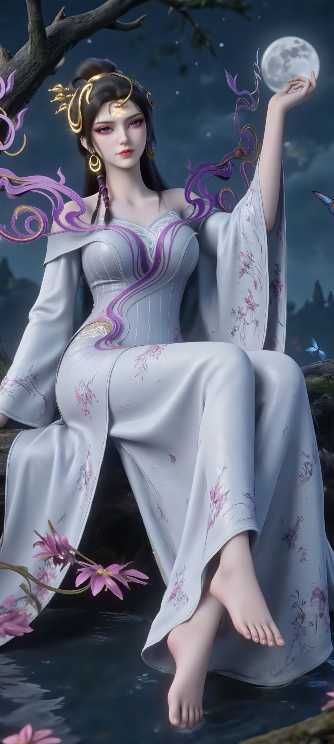 《仙逆》魅姬角色高清图片 手机壁纸屏保锁屏 国漫修真人物形象图_03