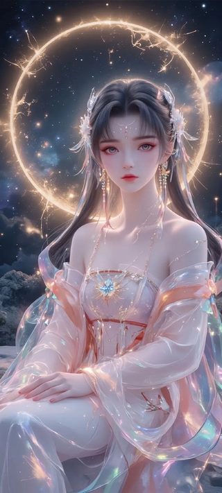 月莹高清图片_山海伏魔录角色壁纸_手机壁纸4K无水印下载