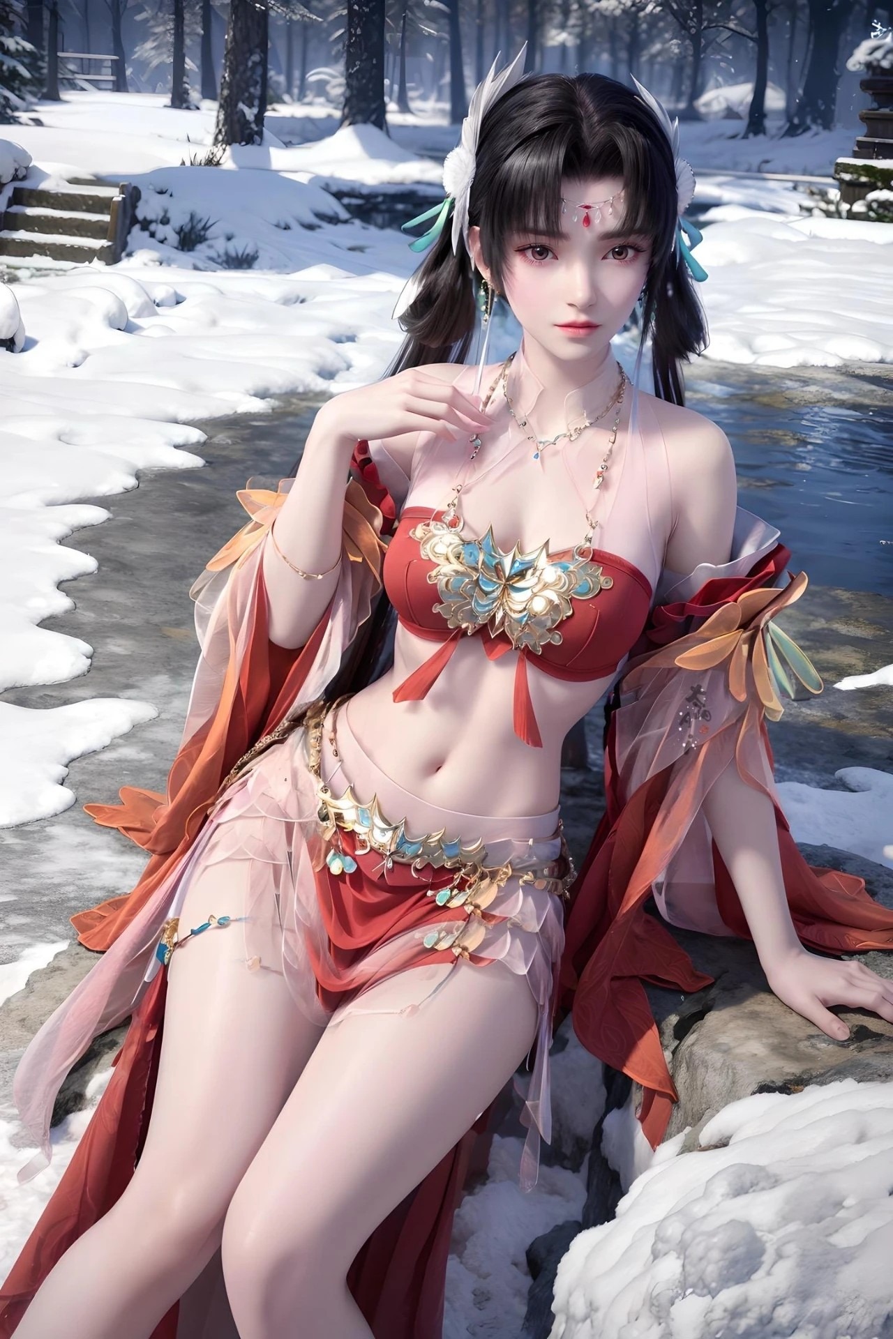 月莹高清图片 山海伏魔录角色壁纸 手机壁纸