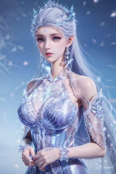 雪女高清图片_斗罗大陆角色壁纸_手机壁纸4K无水印下载