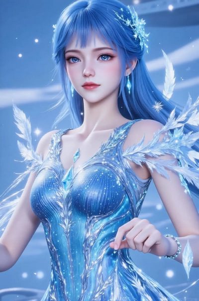 雪女高清图片_斗罗大陆角色壁纸_手机壁纸4K无水印下载