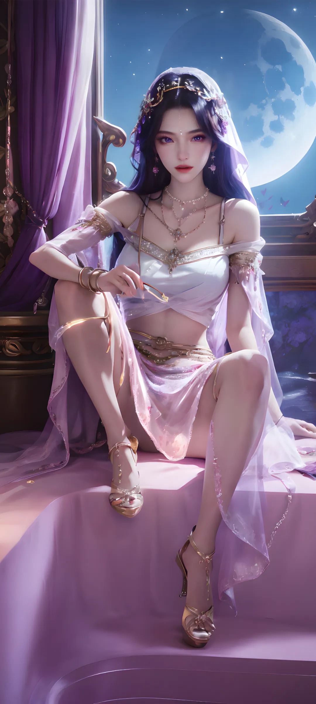 月夜高清图片 神印王座角色壁纸 手机壁纸