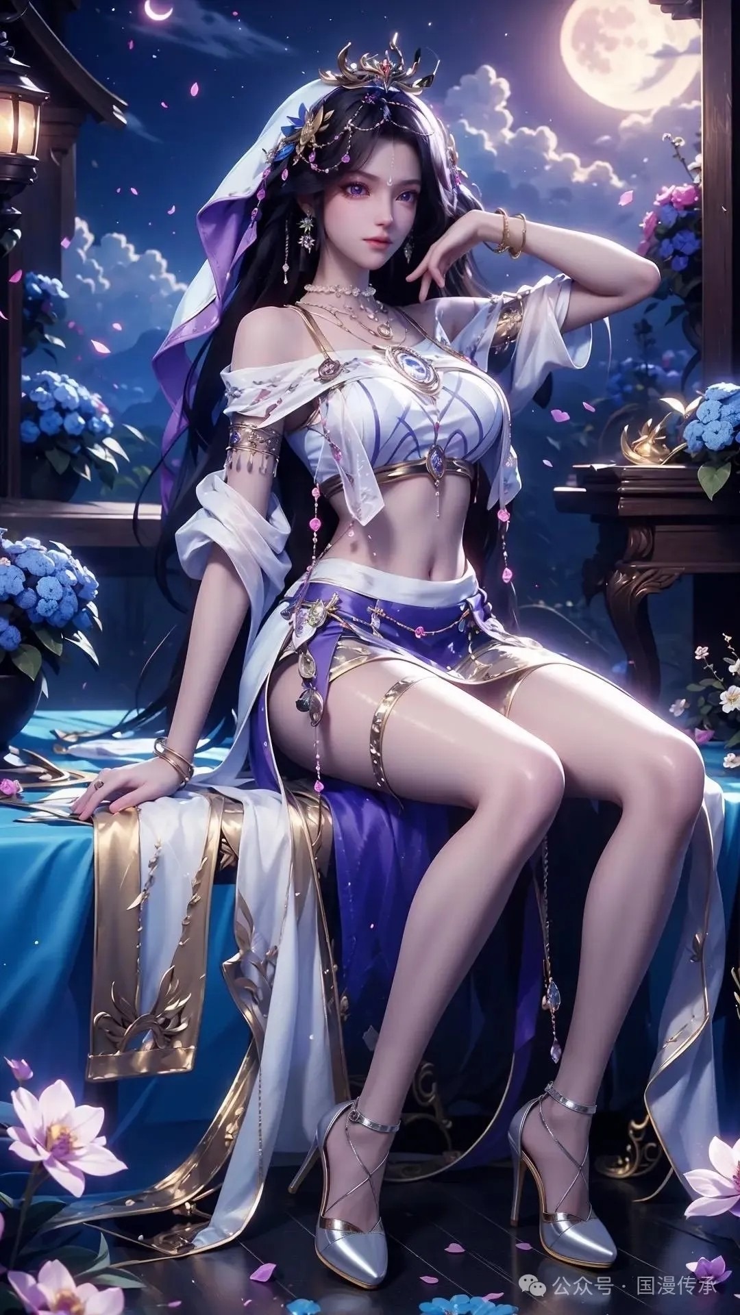 月夜高清图片 神印王座角色壁纸 手机壁纸