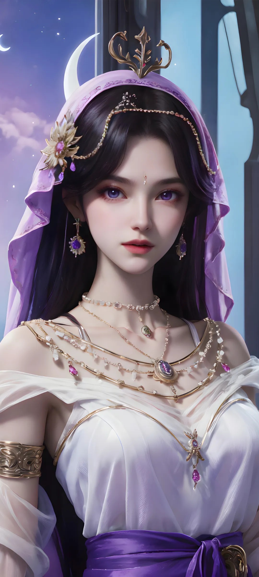 月夜高清图片 神印王座角色壁纸 手机壁纸