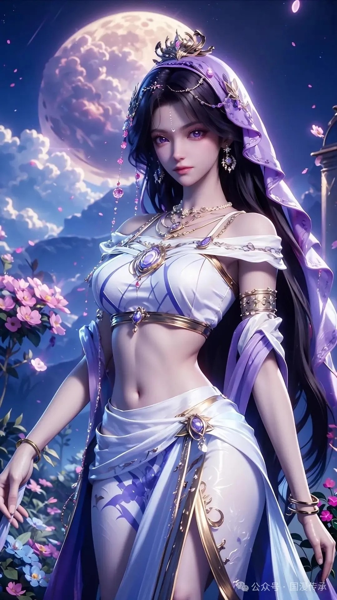 月夜高清图片 神印王座角色壁纸 手机壁纸