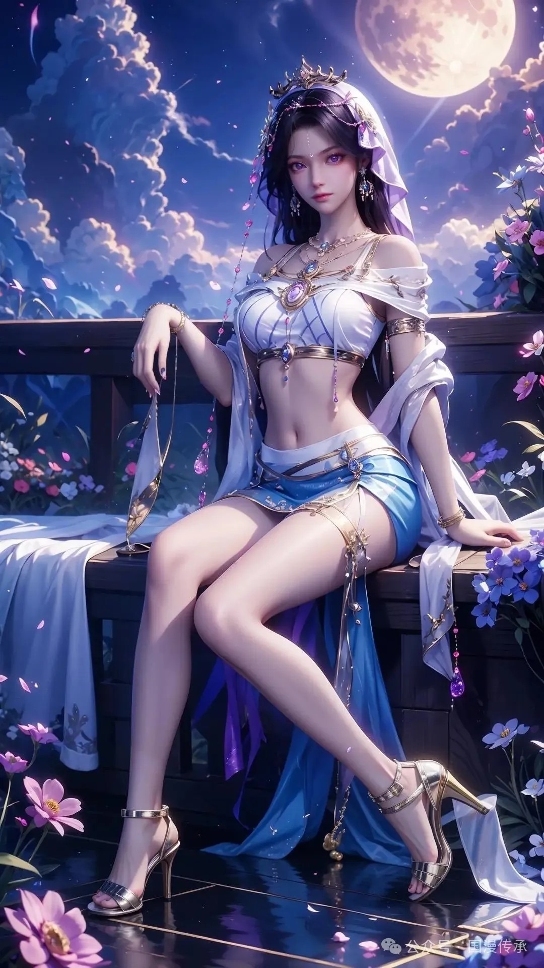 月夜高清图片 神印王座角色壁纸 手机壁纸