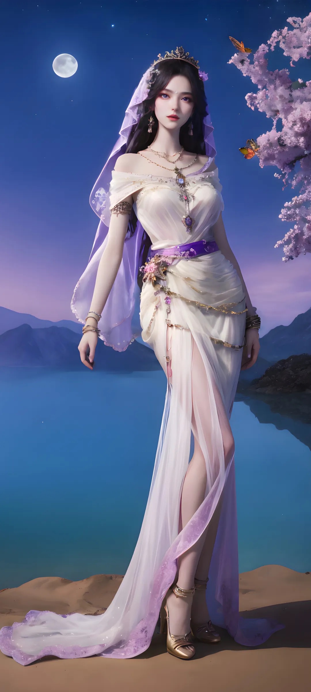 月夜高清图片 神印王座角色壁纸 手机壁纸